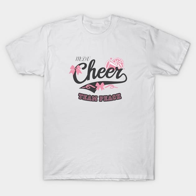 MDV Cheer "Team Peach" T-Shirt by Maeve De Voe